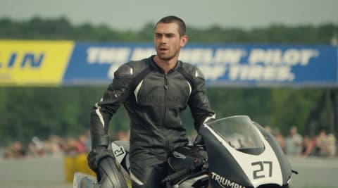 A Race Trim Triumph Daytona Stars In One Fast Move For the Ride